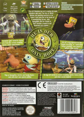 Nickelodeon SpongeBob SquarePants in - Battle for Bikini Bottom box cover back
